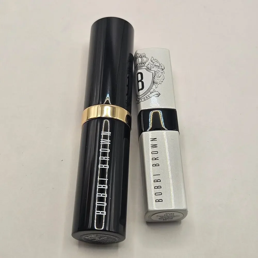 BOBBI BROWN LIP TINT BARE CLARET 04 + SKIN FOUNTATION STICK W026 WARM IVORY NIB
